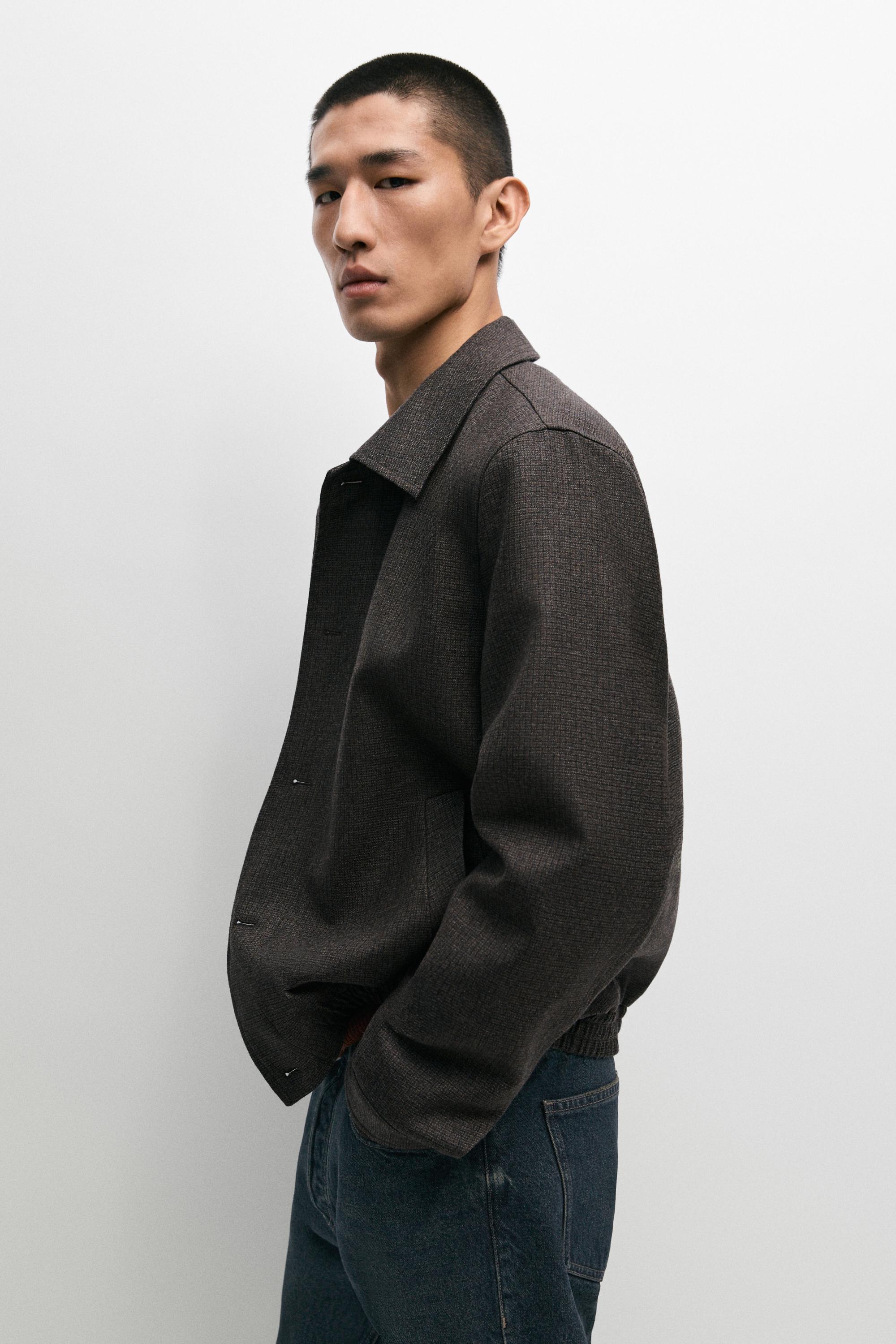 Blouson bomber en flanelle