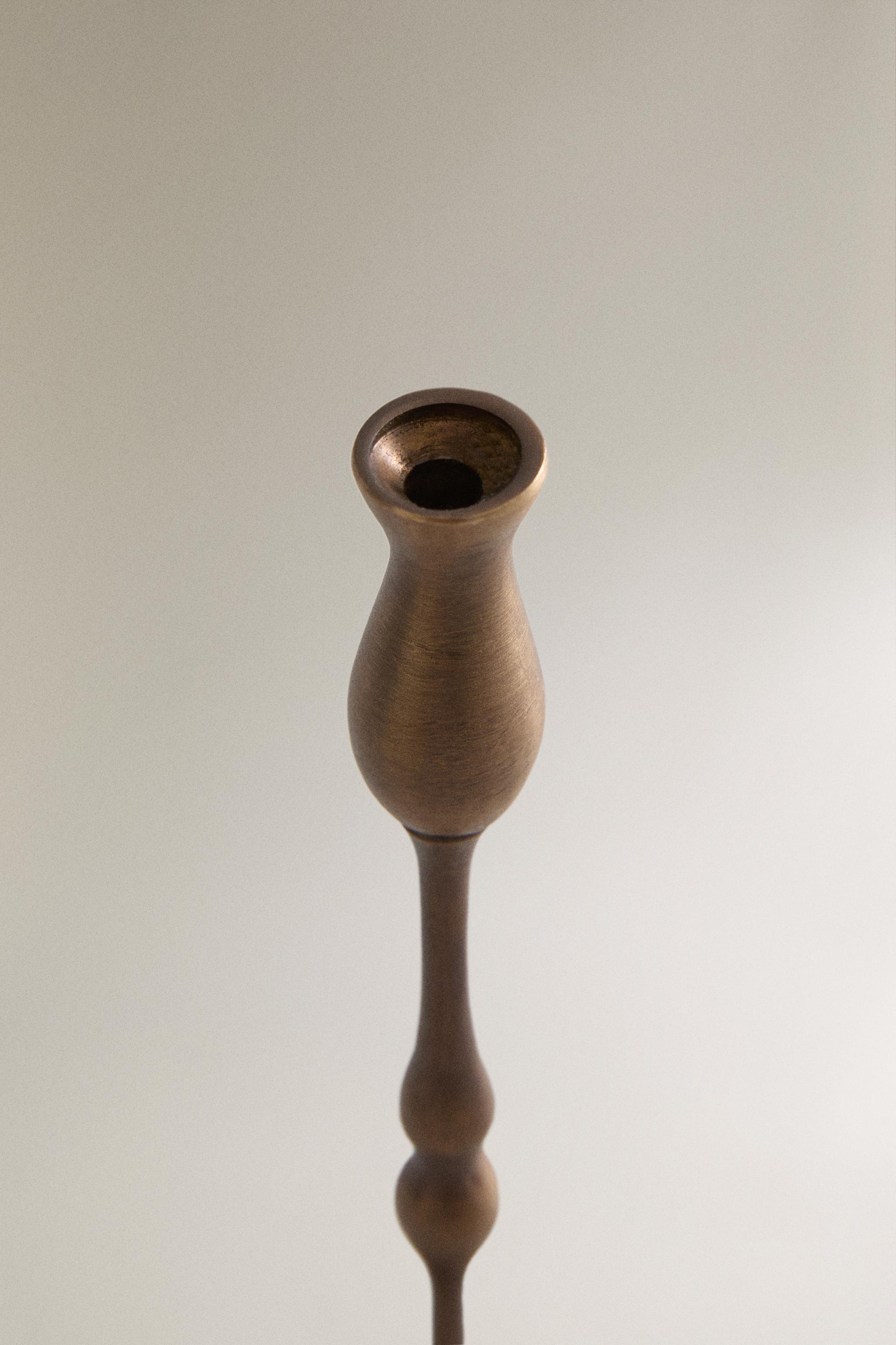 MINI GEOMETRIC BRASS CANDLESTICK