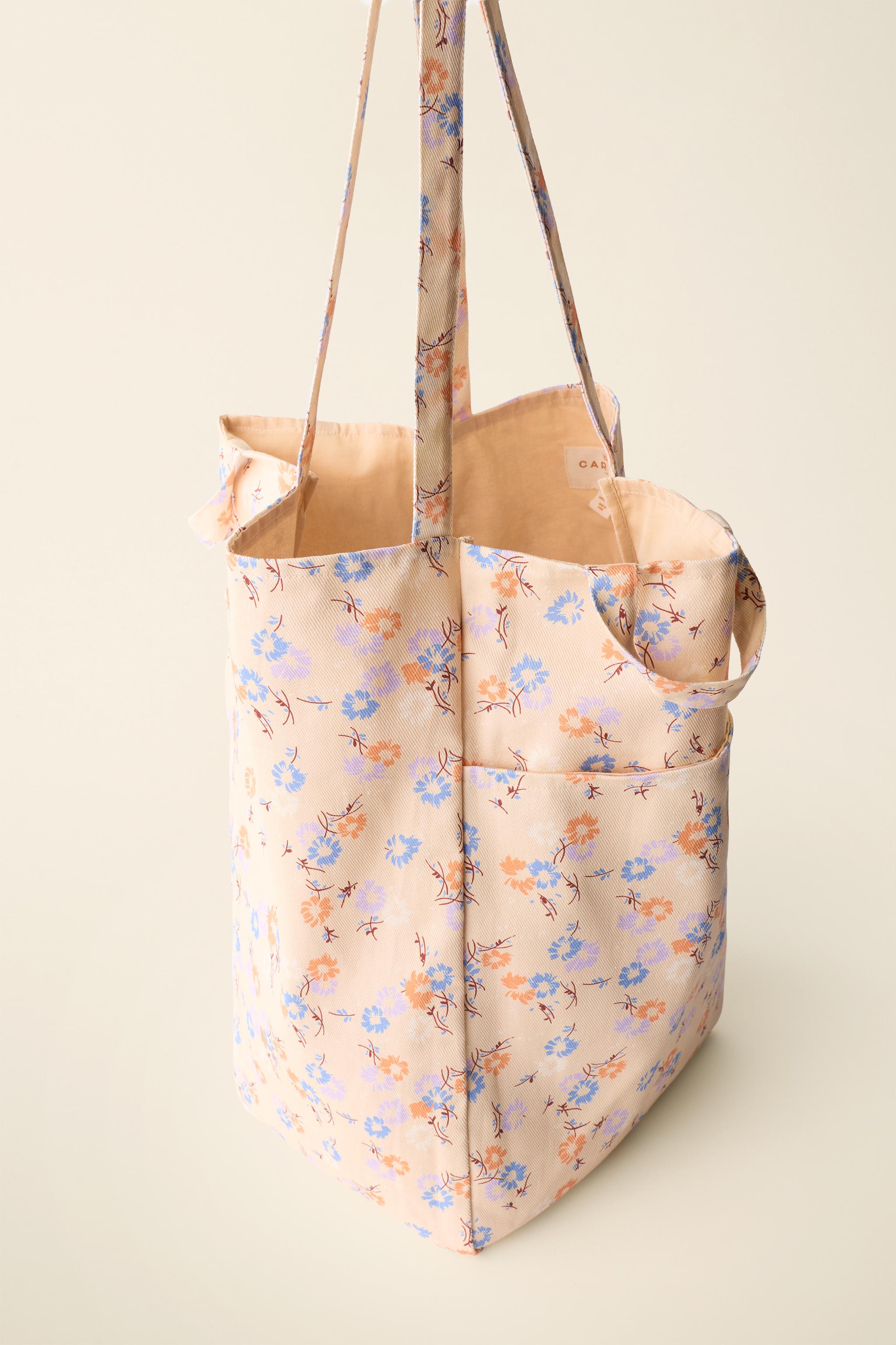 FLORAL PRINT COTTON BAG CREATED BY CARAMEL LONDON X ZARA