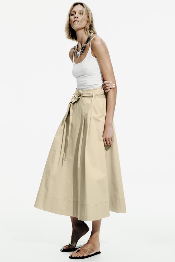 ZW COLLECTION BELTED MIDI SKIRT from Zara - $99.90