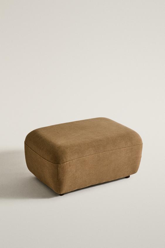 COTTON FOOTSTOOL - Beige by Zara - Image 0