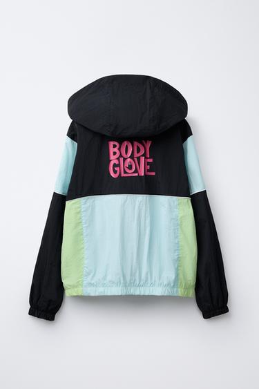 ZARA X BODY GLOVE ® LIGHTWEIGHT COLOUR BLOCK RAINCOAT - Black by Zara - Image 1