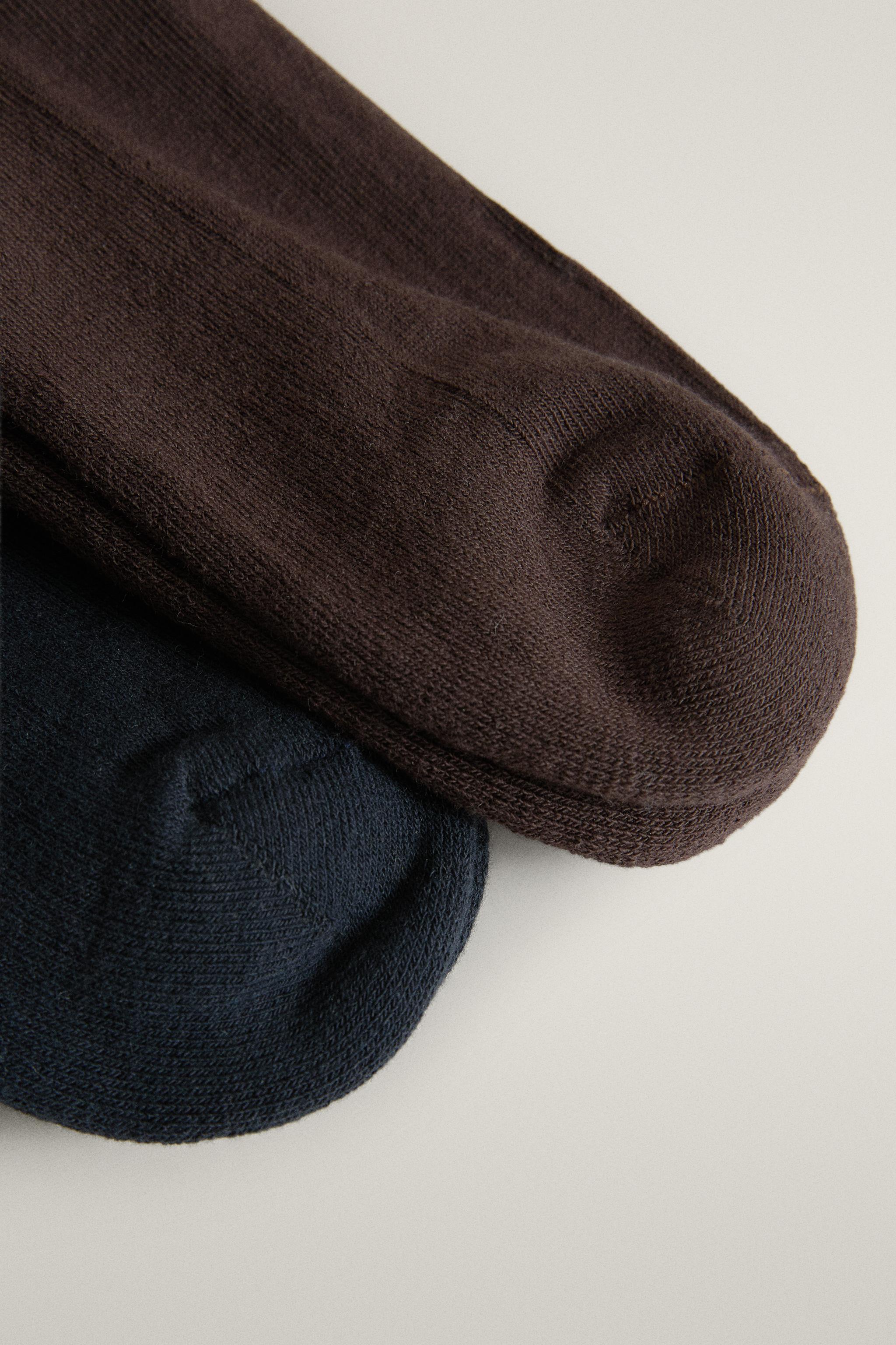 COTTON STRIPE SOCKS (2-PACK)