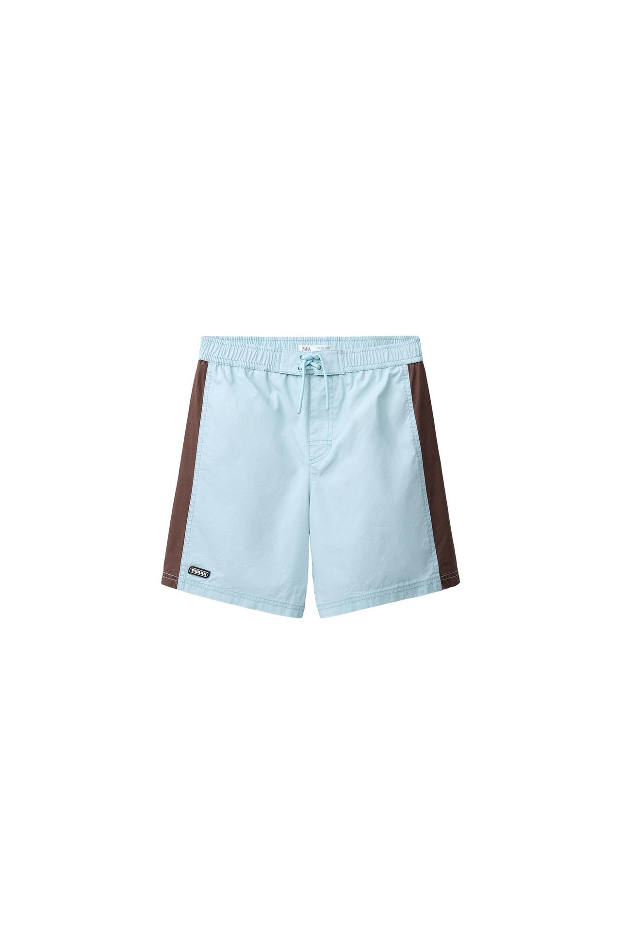 Шорты для плавания в стиле колор-блок PUKAS SURF на возраст 6-14 лет