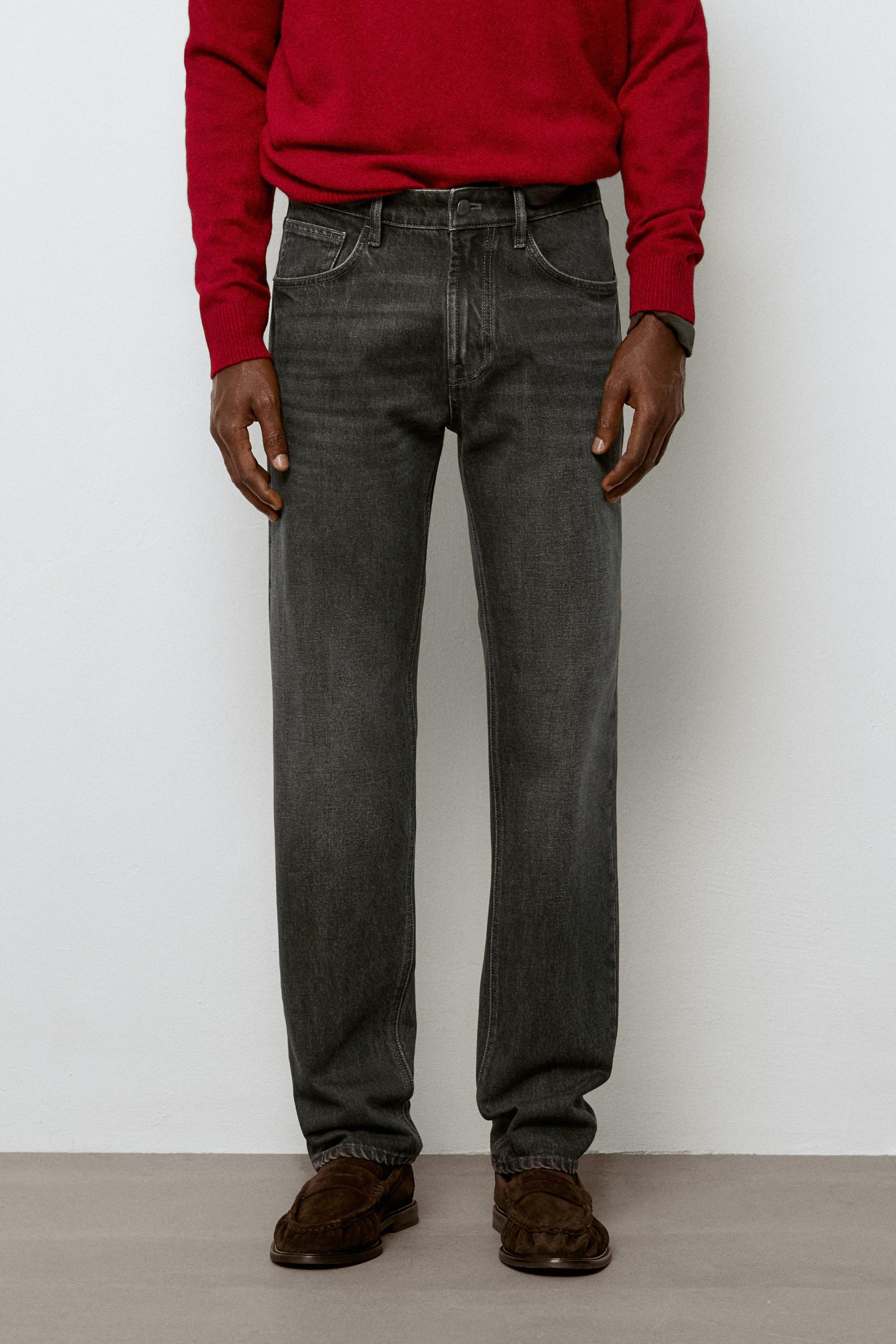 Tapered fit jeans — Gray