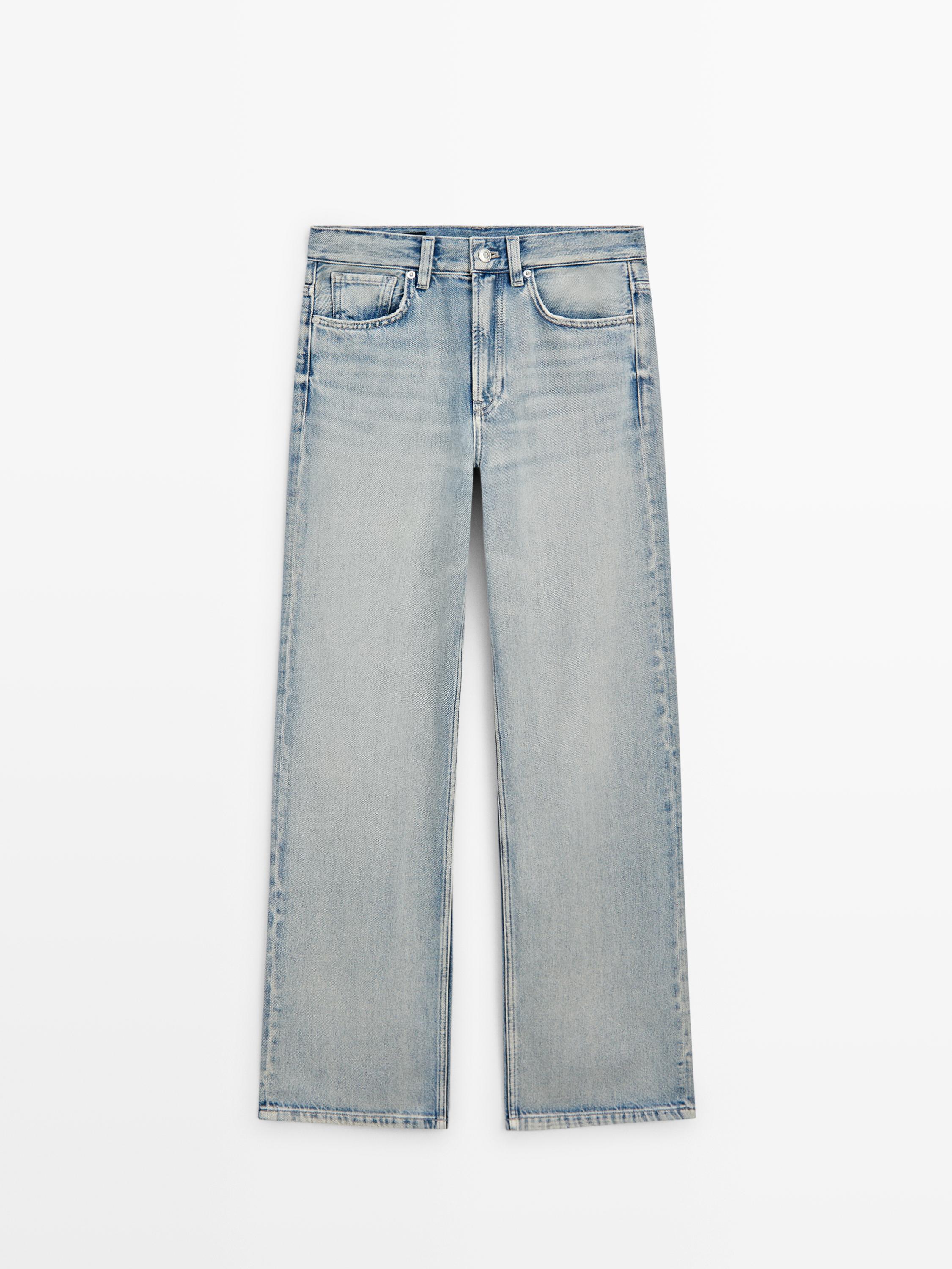 Jean wide leg taille haute