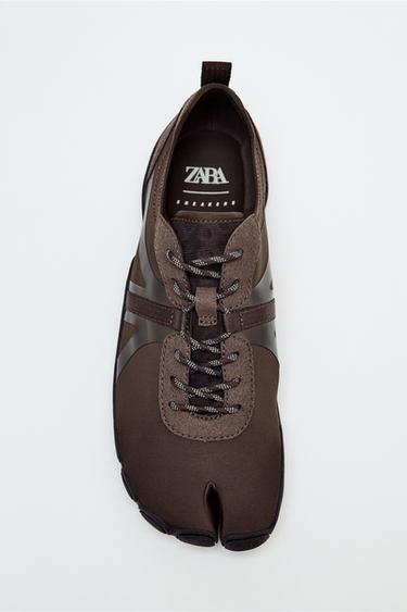 ПЛОСКИЕ СПОРТИВНЫЕ ТУФЛИ — КОРИЧНЕВЫЙ от Zara