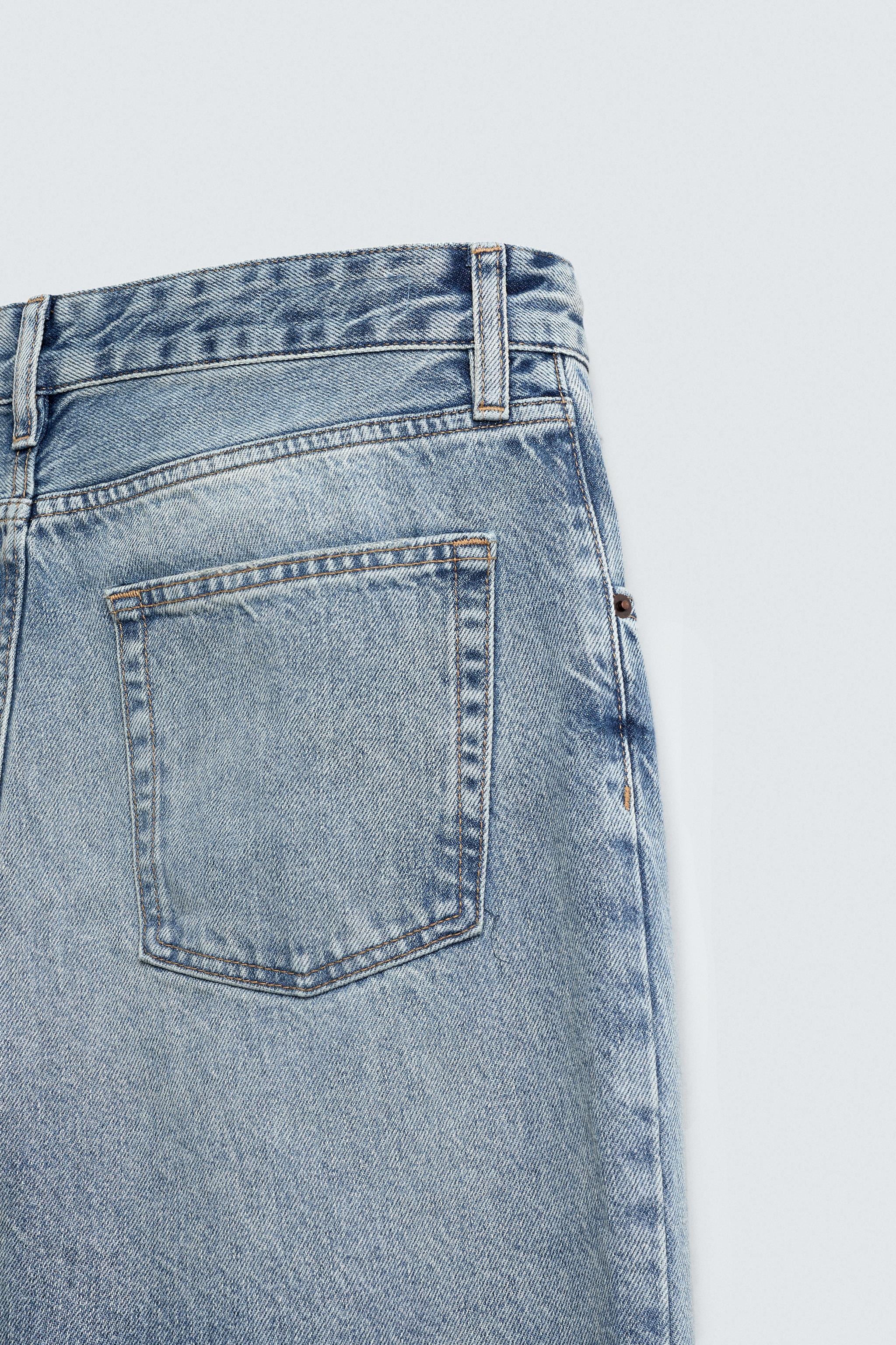 フレアフィットデニムパンツ - ミディアムブルー | ZARA Japan / 日本