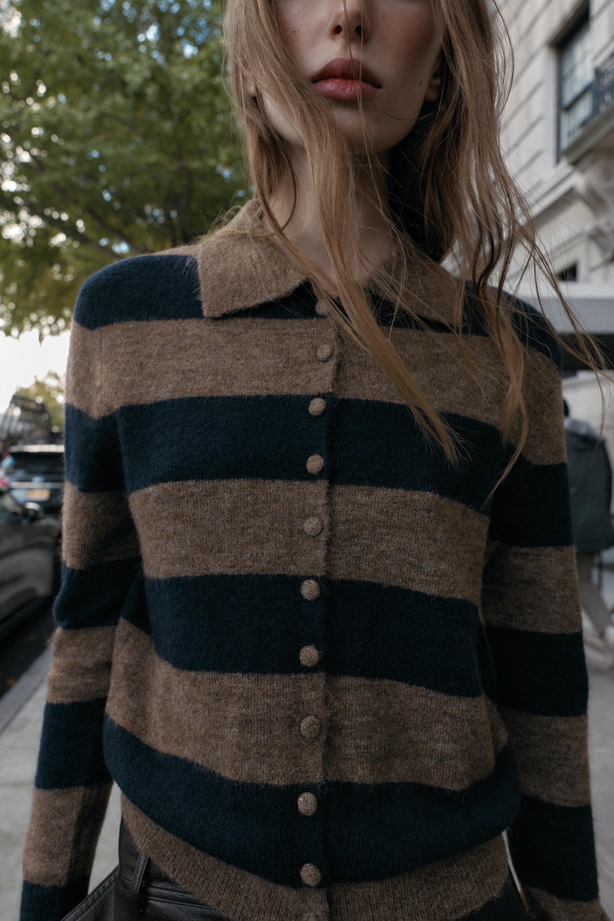 STRIPED CARDIGAN
