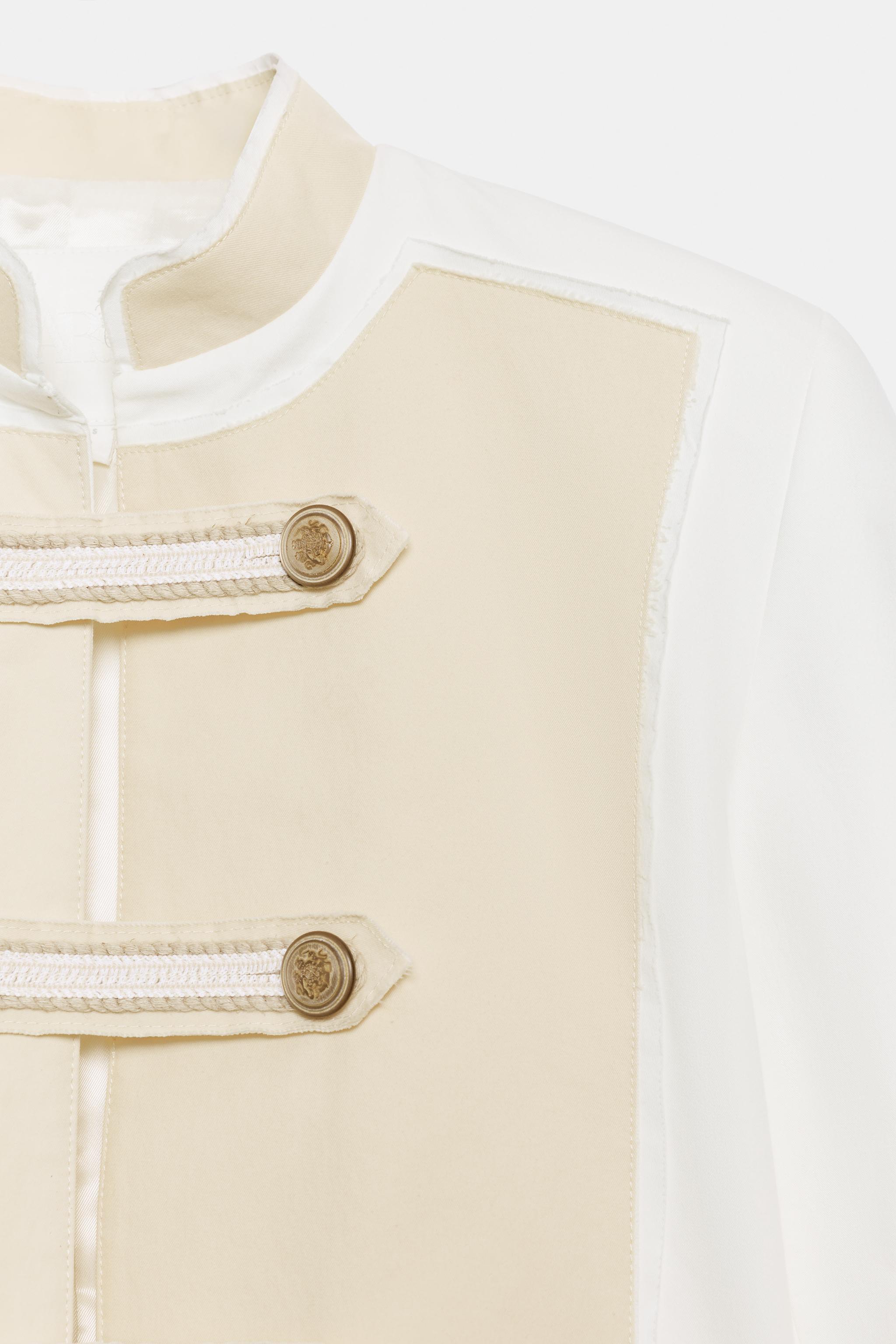 ZW COLLECTION JACKET WITH BUTTON DETAILS - White | ZARA United States ZW COLLECTION JACKET WITH BUTTON DETAILS - White | ZARA United States