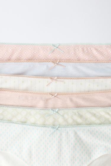 6-14 AÑOS/ PACK SEIS BRAGUITAS ESTAMPADOS GEOMÉTRICOS - Multicolor de Zara