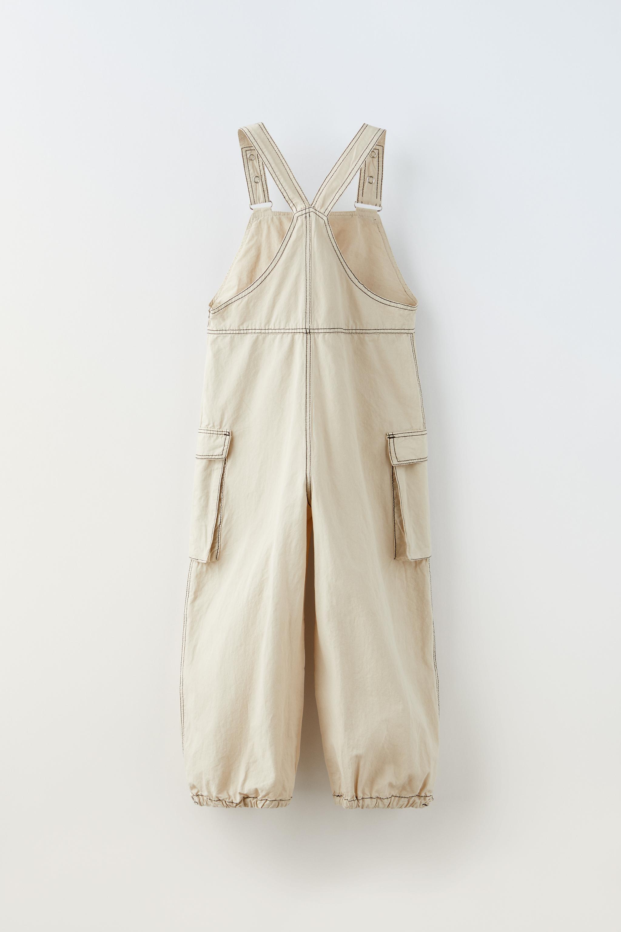 Zara best sale linen dungarees