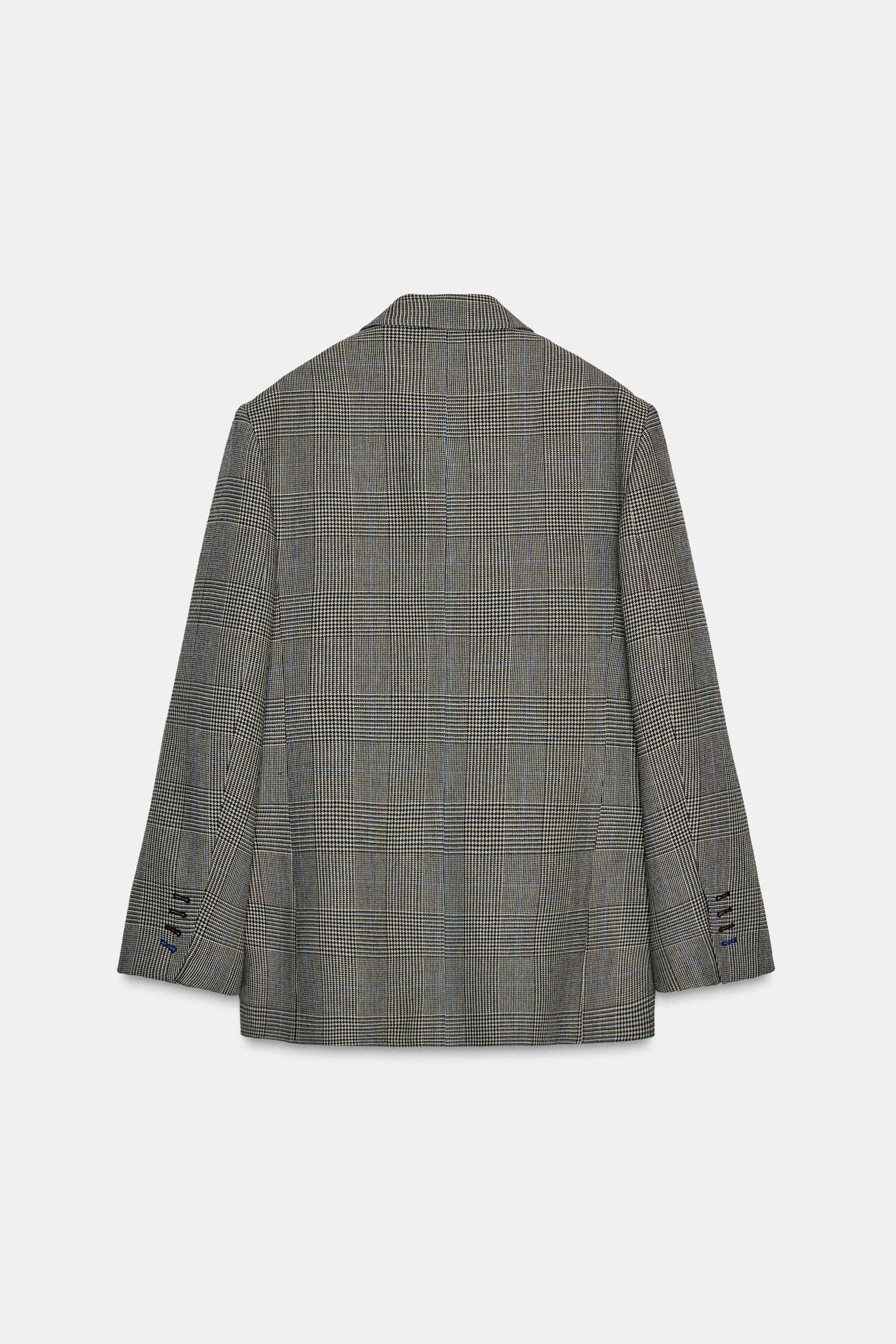 PLAID WOOL BLAZER ZW COLLECTION