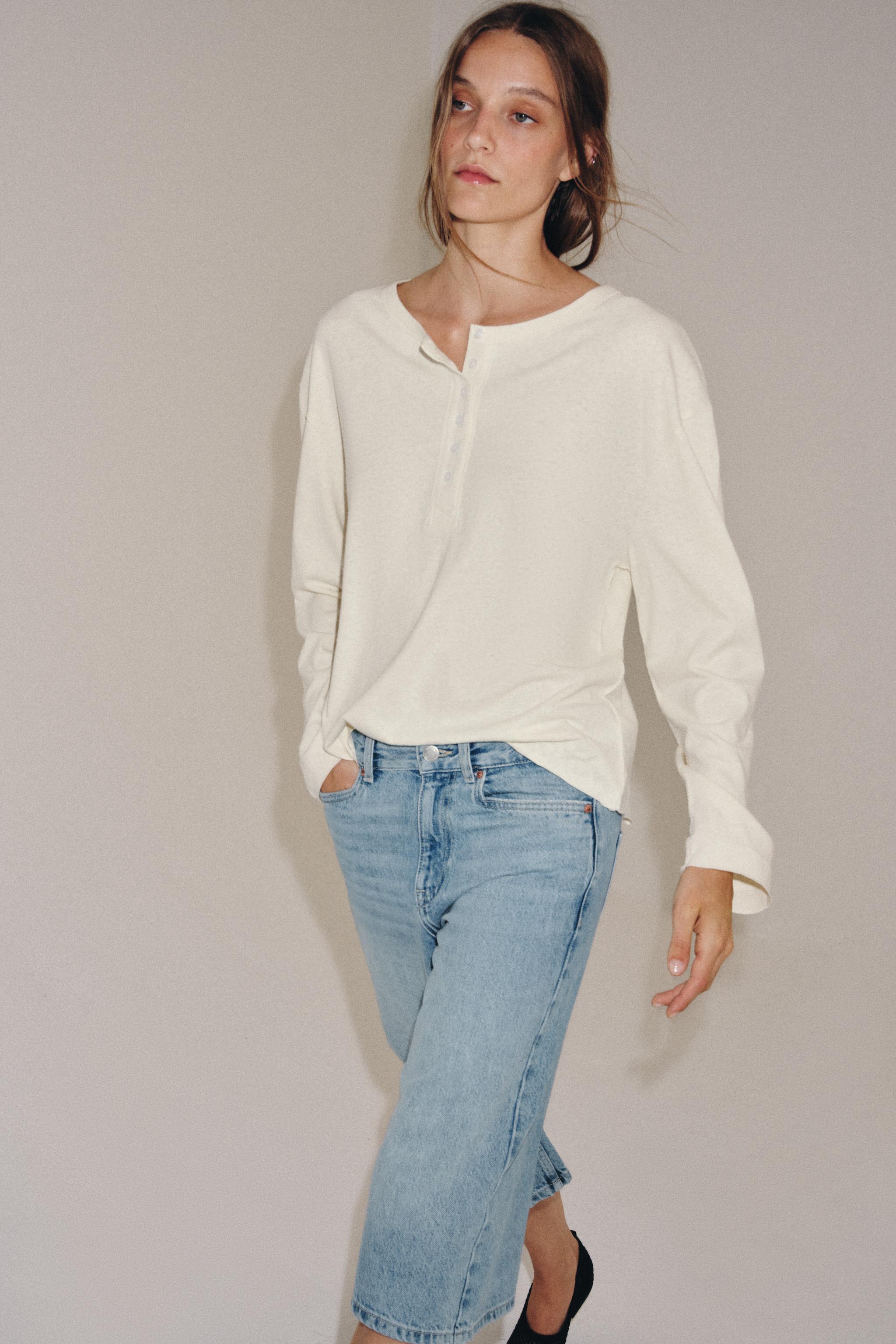 MID-RISE DENIM SHORTS ZW COLLECTION