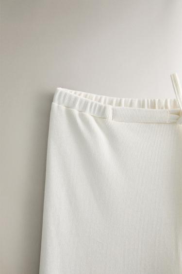 COTTON TROUSERS - Ecru by Zara - Image 1