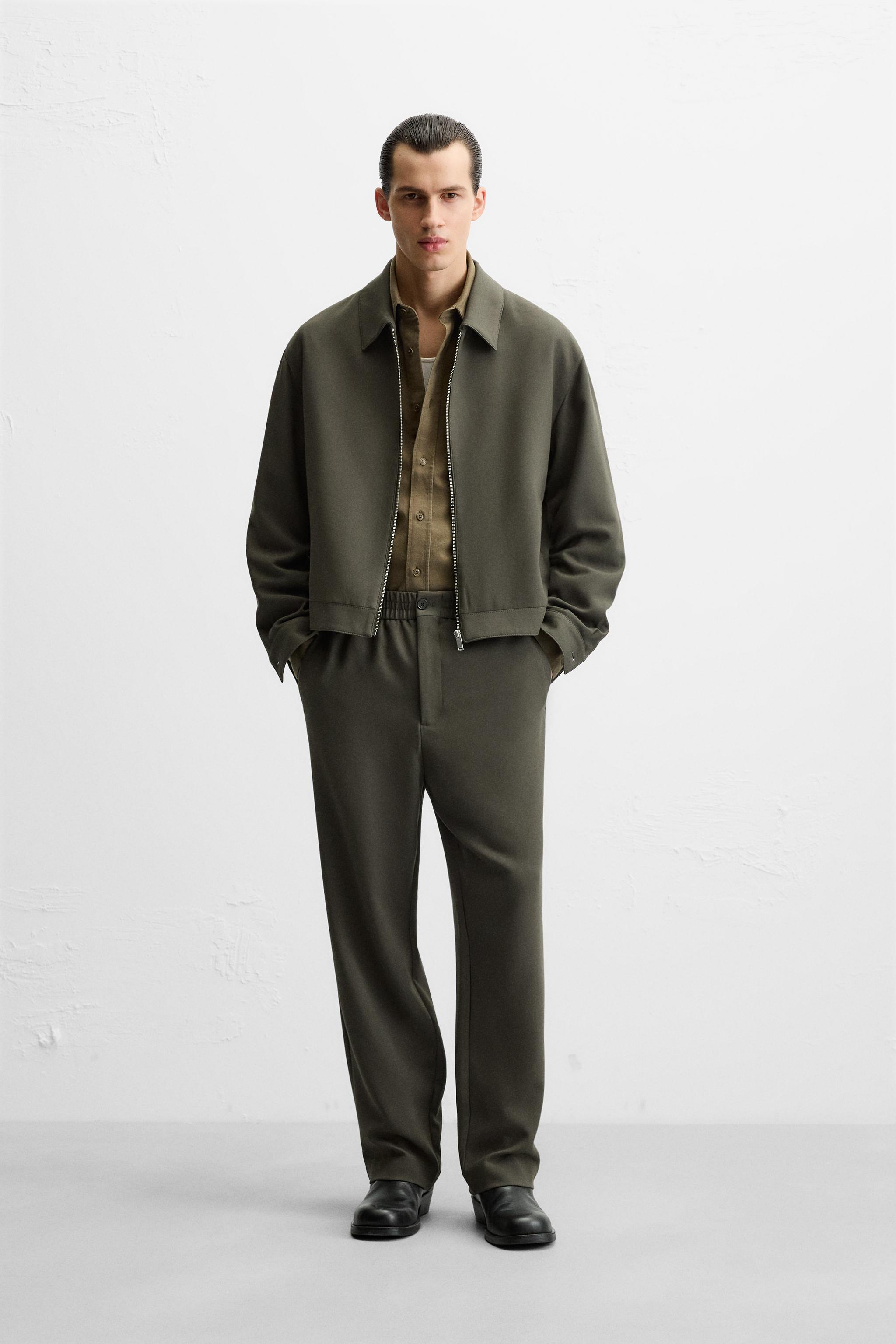 REGULAR-FIT PANTS - Khaki | ZARA United States REGULAR-FIT PANTS - Khaki | ZARA United States