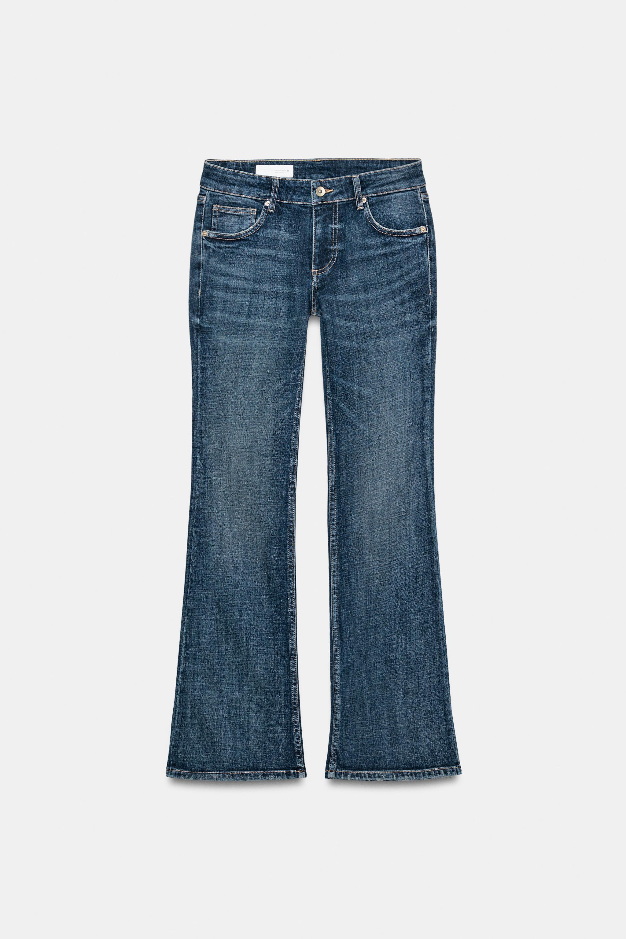 TRF LOW RISE BOOTCUT JEANS - White | ZARA United States