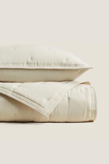 MICROFIBRE QUILT - Light beige by Zara - Image 0