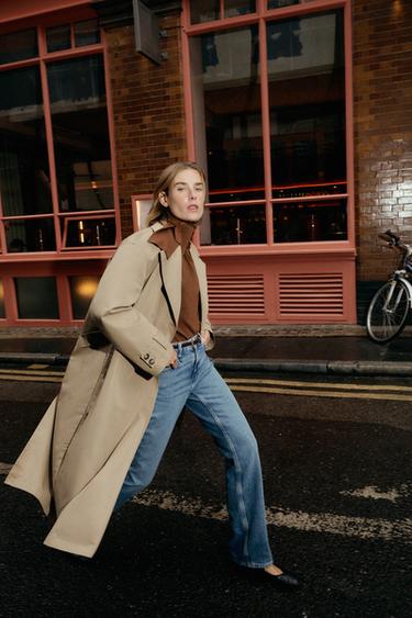 Zara LONG TRENCH COAT - taupe brown - Image 0