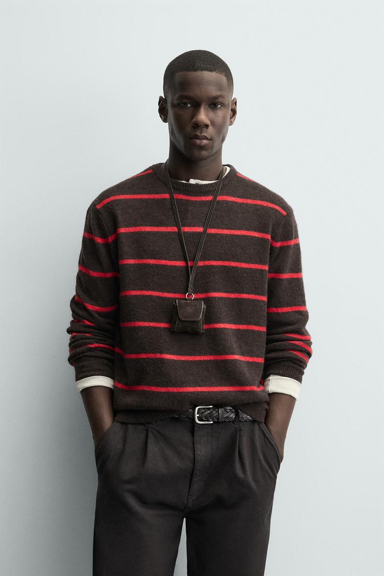 ZARA STRIPED WOOL JUMPER