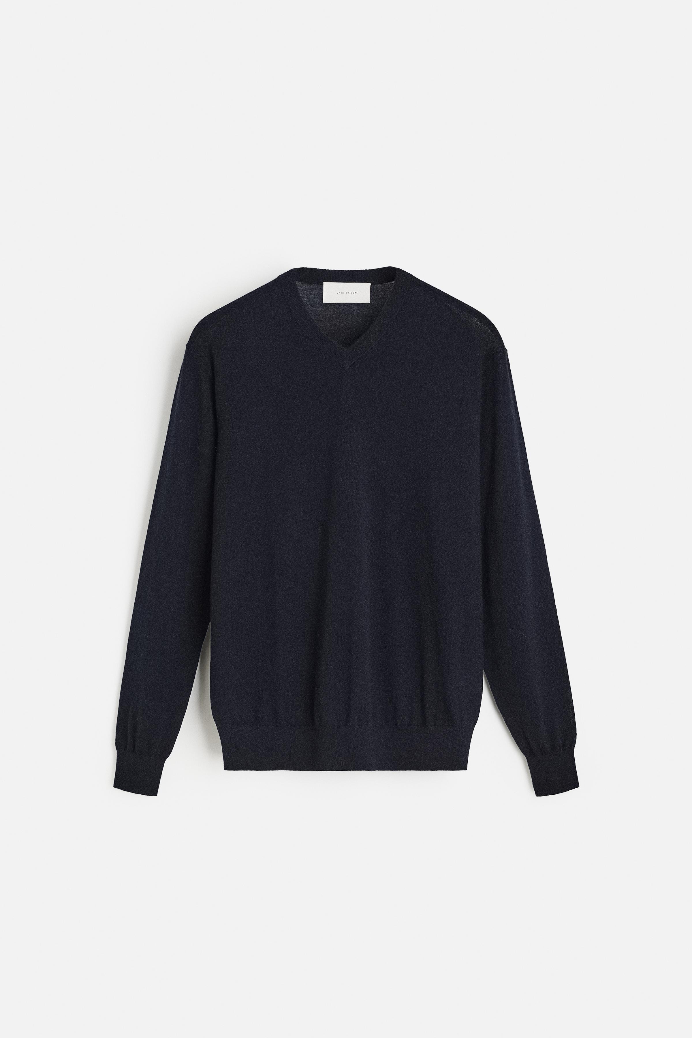 Zara man merino wool offers sweater v neck size XL