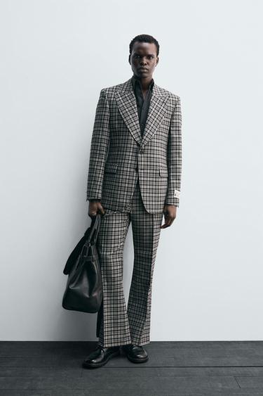 CHECK SUIT TROUSERS HARRY LAMBERT FOR ZARA X DISNEY - Grey by Zara