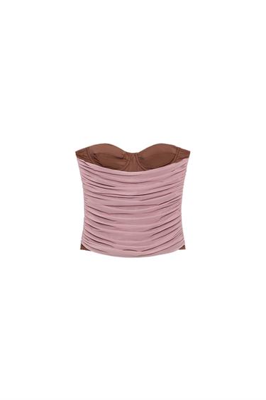 CORSÉ COMBINADO TUL - Rosa / Malva de Zara