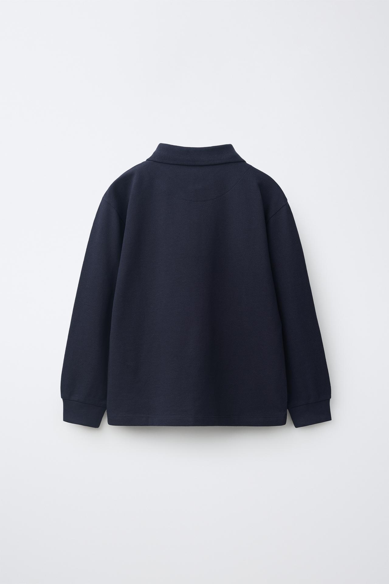 SOLID POLO SHIRT — Midnight blue
