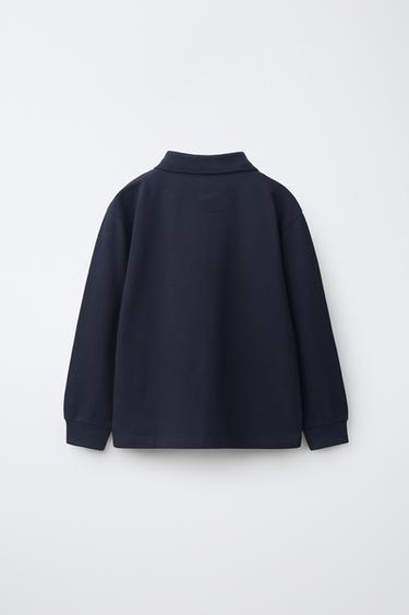 POLO UNI - Bleu nuit de Zara - Image 1