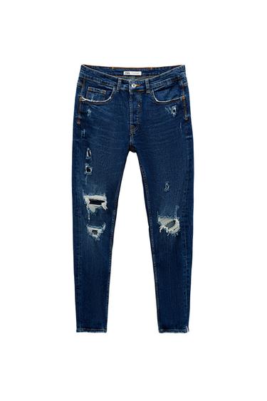 RIPPED SKINNY JEANS