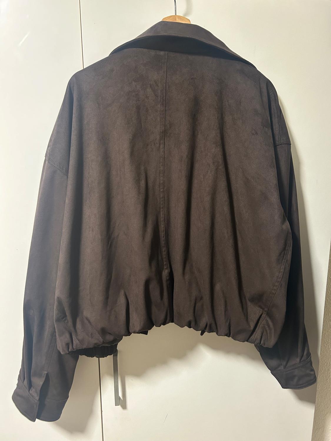 FAUX SUEDE BOMBER JACKET - Image 6