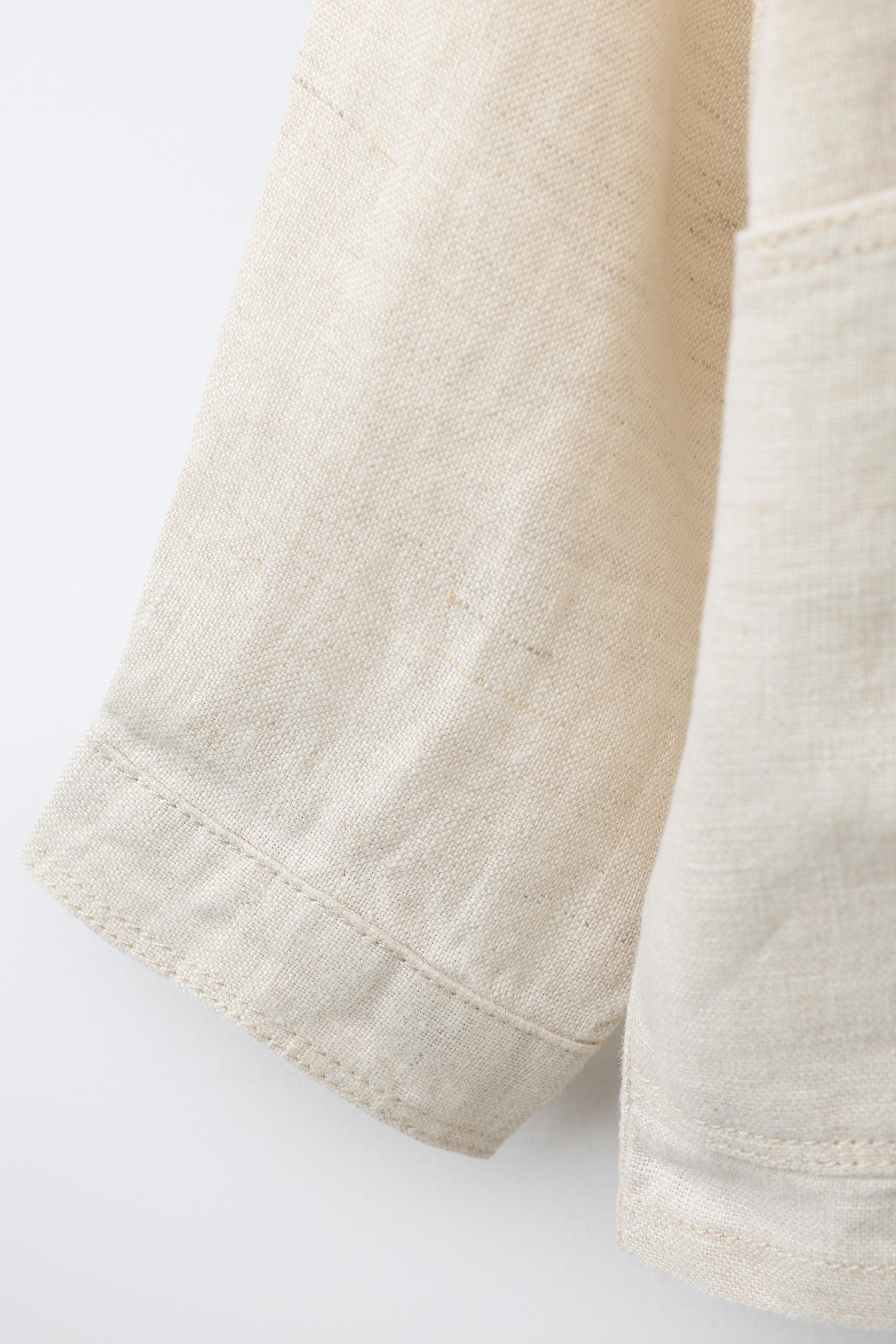 100% LINEN OVERSHIRT