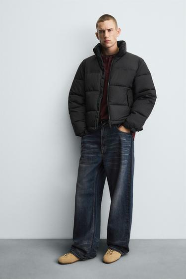 RELAXED FIT PADDED JACKET - Black by Zara - Image 5