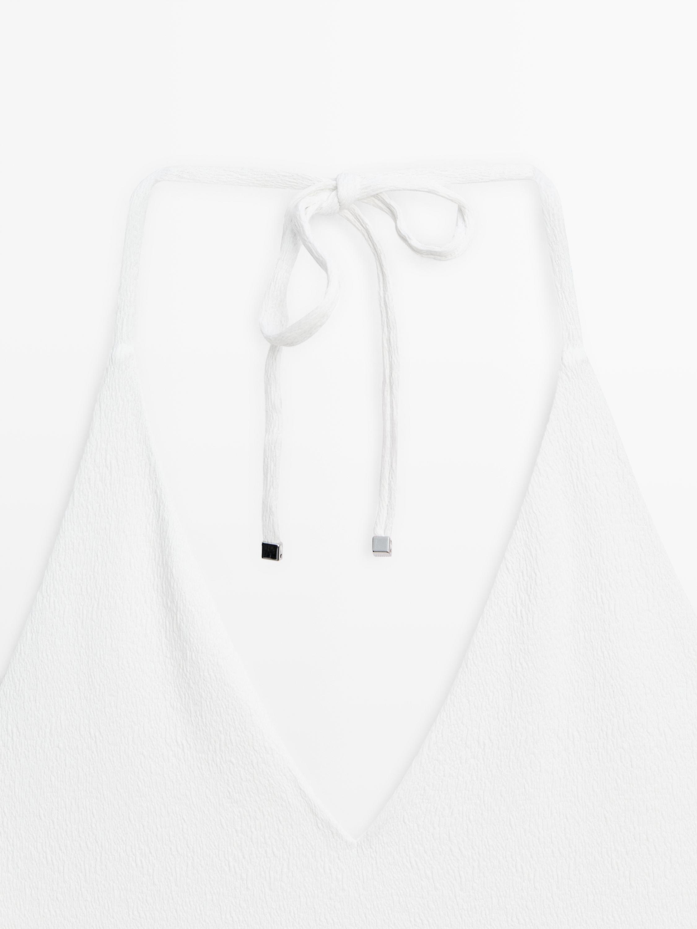 Maillot de bain texturé col en V