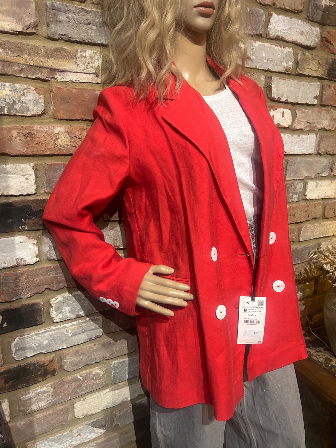 OVERSIZED DOUBLE-BREASTED BLAZER - Image 2