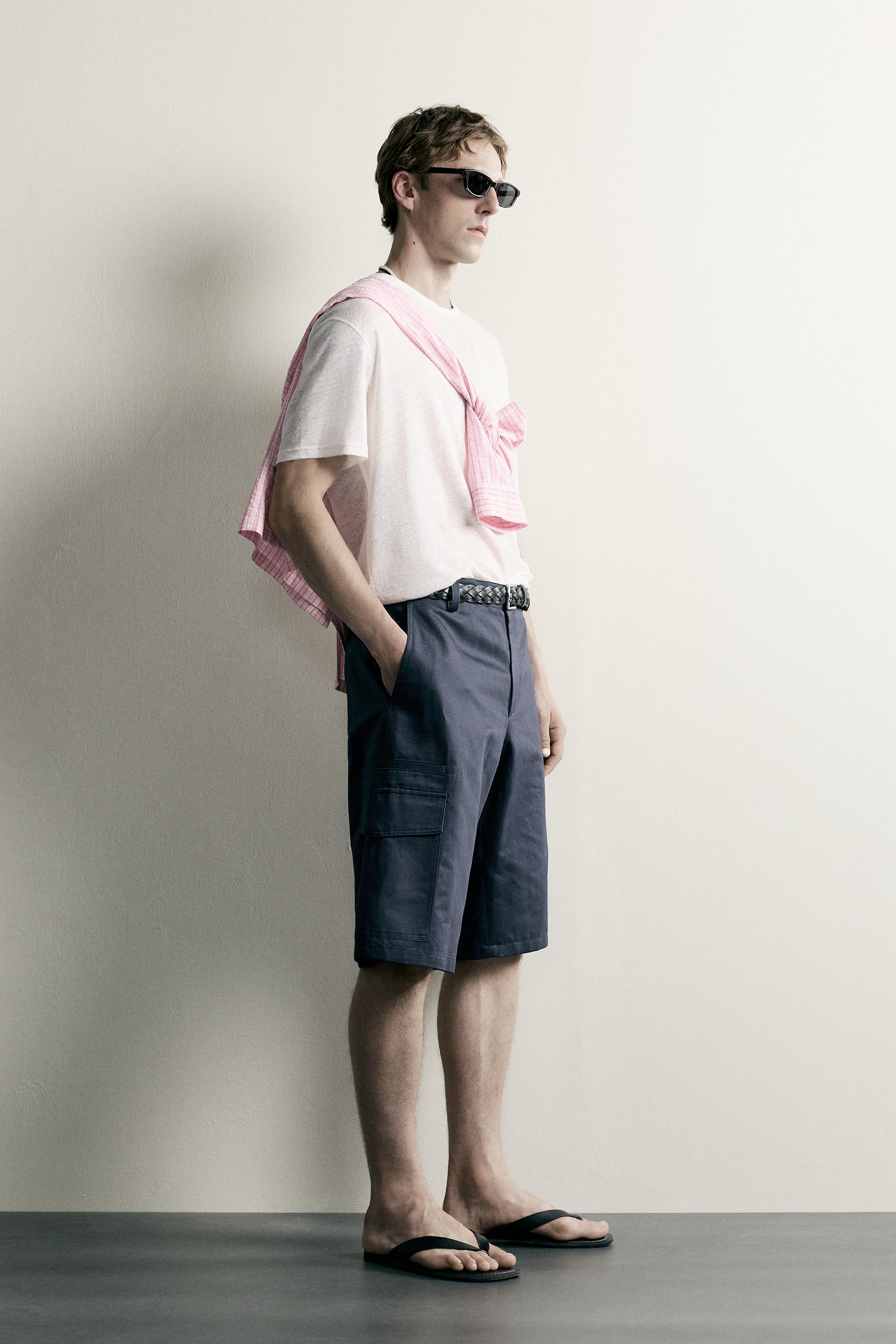 BERMUDA CARGO RELAXED FIT COTON - LIN