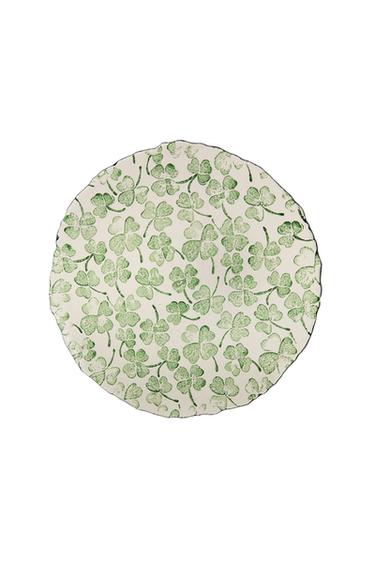 ASSIETTE DE PRÉSENTATION TRÈFLES - Vert de Zara
