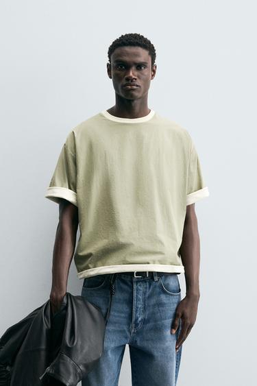 CAMISETA REVERSÍVEL LIMITED EDITION - Amarelo-claro da Zara
