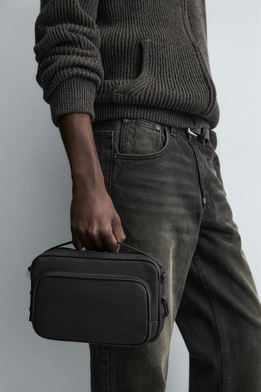 テクスチャードクロスボディバッグ - ブラック | ZARA Japan / 日本