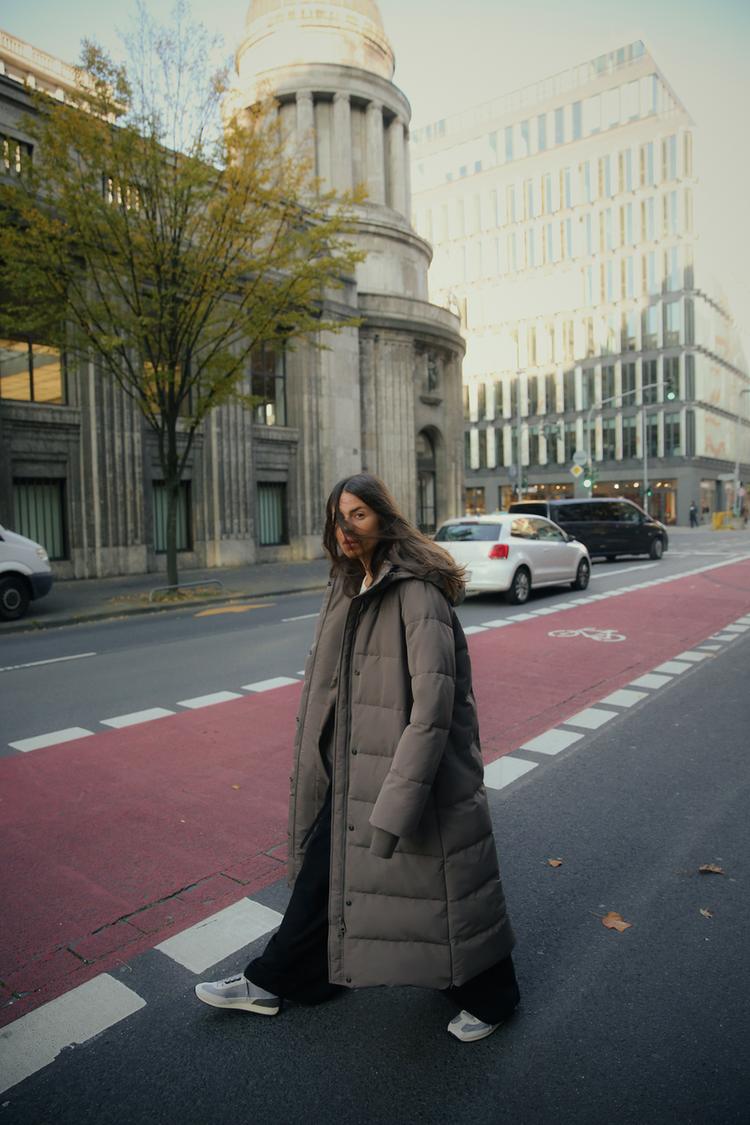 Zara Puffer Wasser Und Windabweisende Jacke Damen Zara Knit Zara