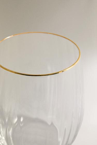 GLASS CHRISTMAS TUMBLER WITH LINES - 990 by Zara - Image 2