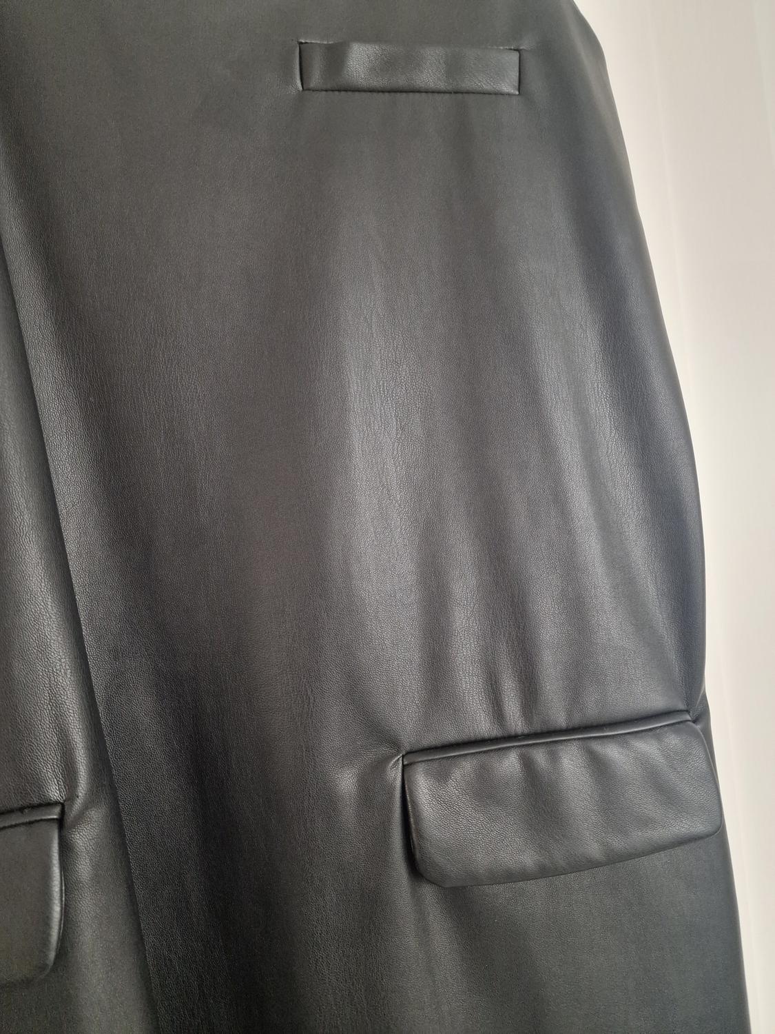 FAUX LEATHER PINAFORE DRESS - Image 2