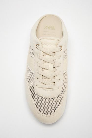DEPORTIVO DESTALONADO COMBINADO - Blanco Crudo de Zara