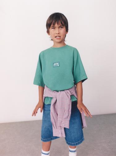 GRAFFITI PRINT T-SHIRT - Green by Zara