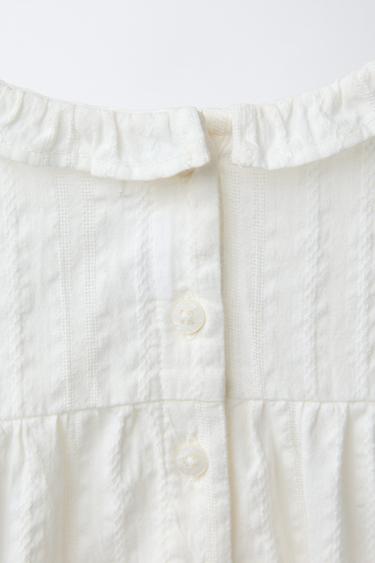 BRODERIE ANGLAISE BODYSUIT - Ecru by Zara - Image 3