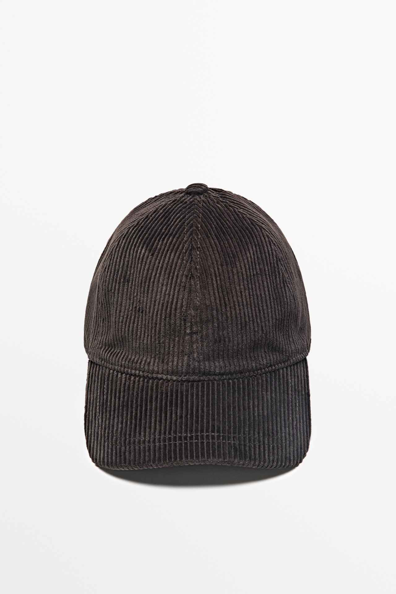 Corduroy cap — Brown