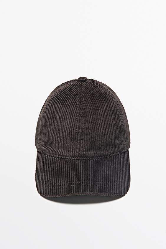 Zara Corduroy cap - Brown - Image 0