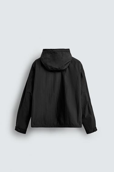 BLOUSON TECHNIQUE À CAPUCHE - Noir de Zara - Image 7