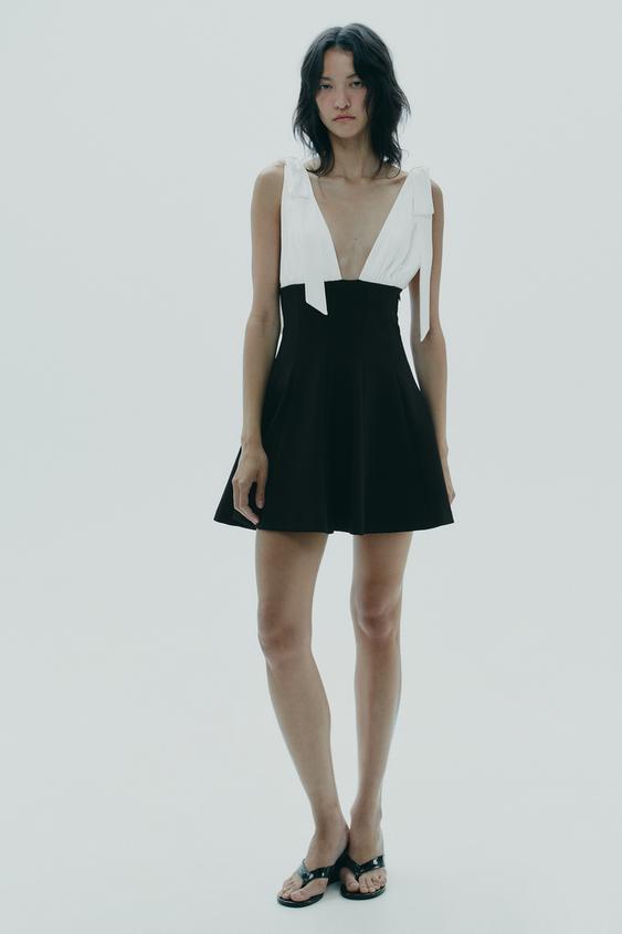 Vestito Midi Zara Vestito Bianco E Nero Vestiti Estivi Abiti Da