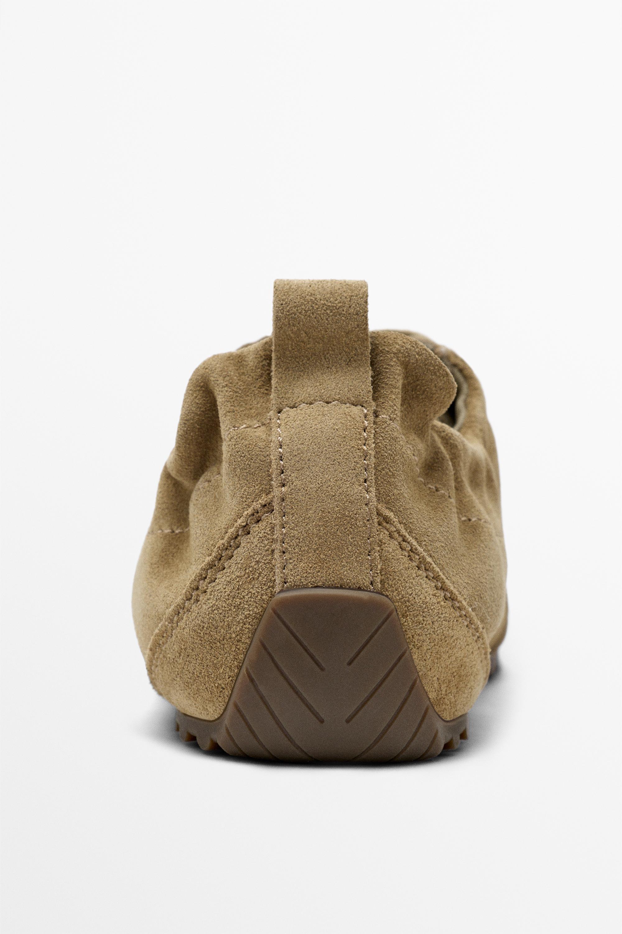 Soft leather trainers